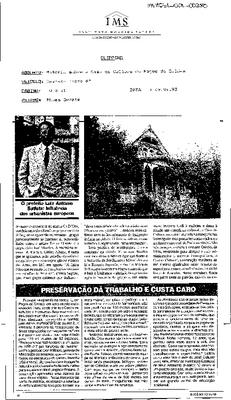 O prefeito Luiz Antônio Batista: influênciados urbanistas europeus"