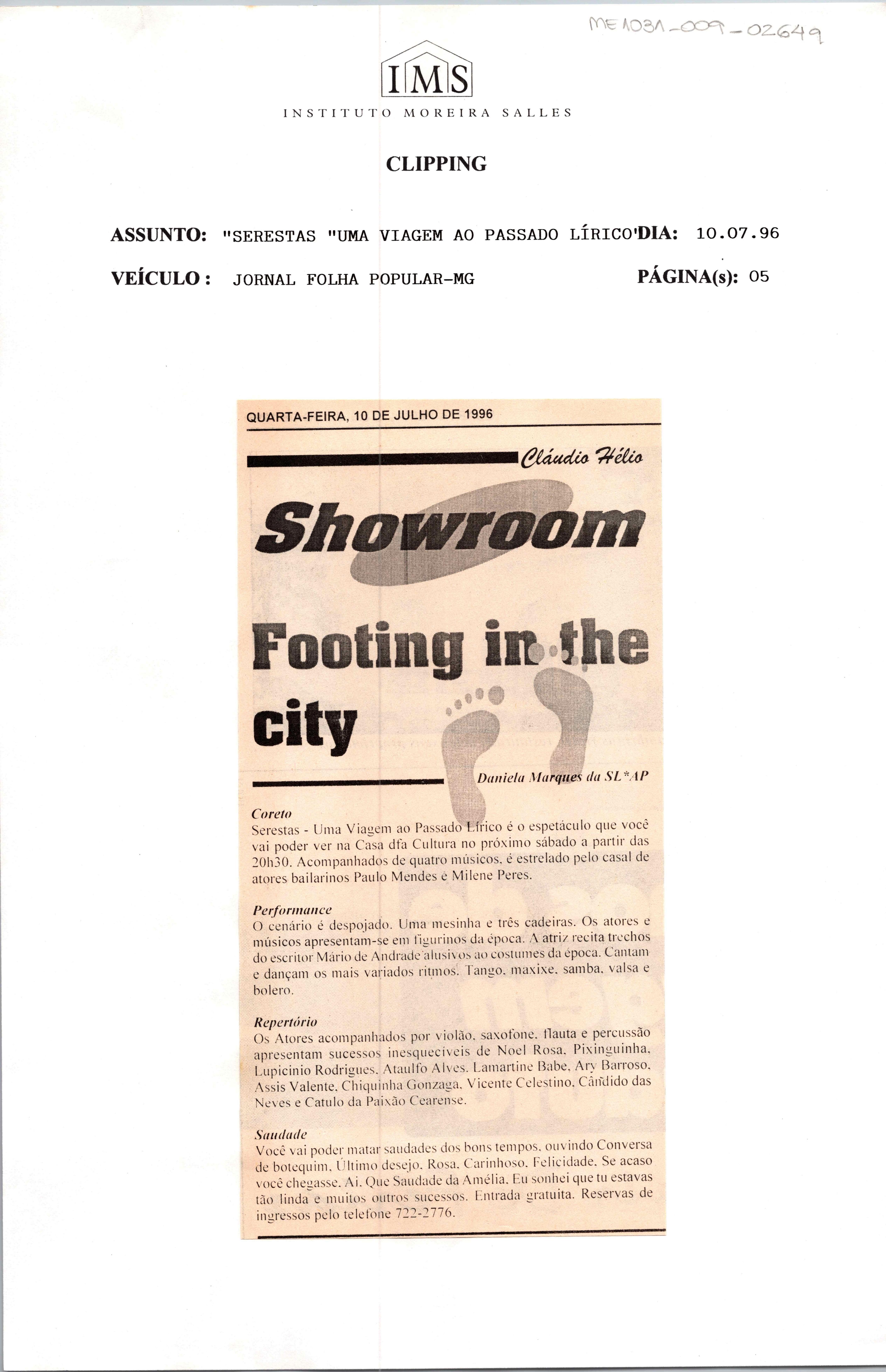 Showroom Footing in the city