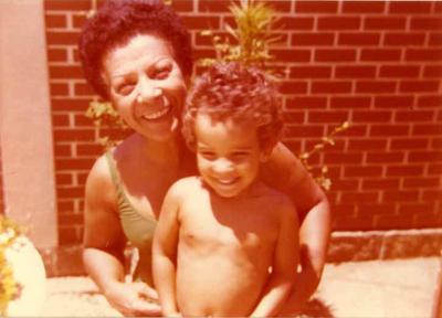 Elizeth Cardoso com o neto