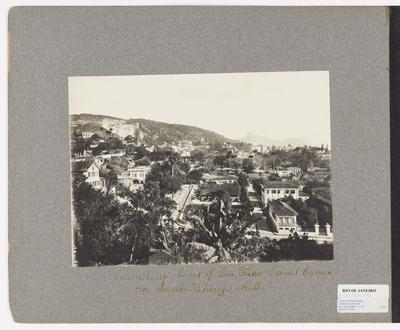 Vista dos trilhos da Companhia Ferro Carril em Santa Teresa