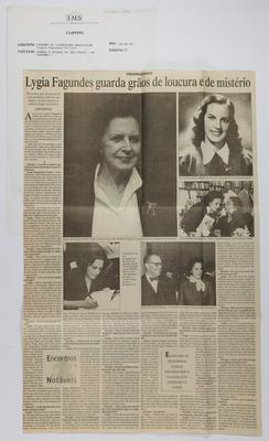 Lygia Fagundes guarda grãos de loucura e de mistério