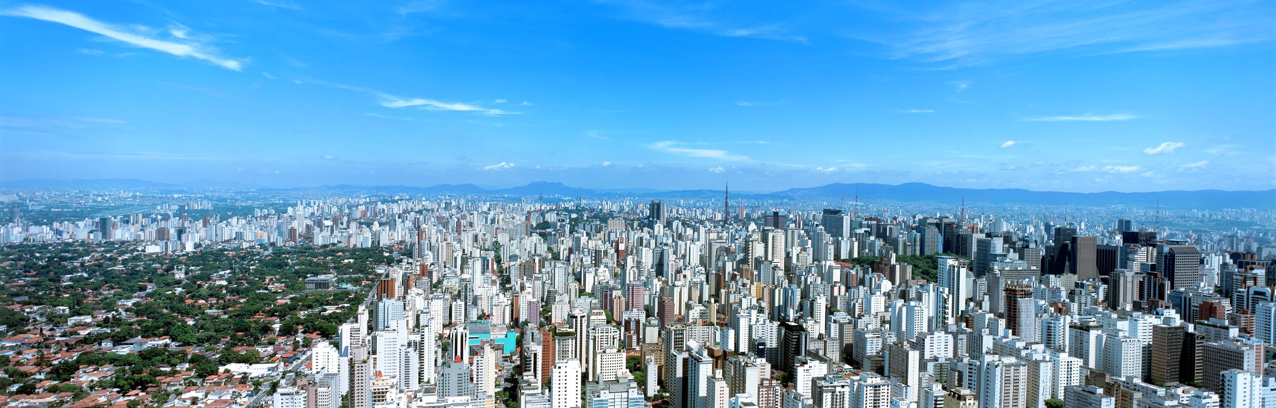 Vista panorâmica dos Jardins e do espigão da Paulista