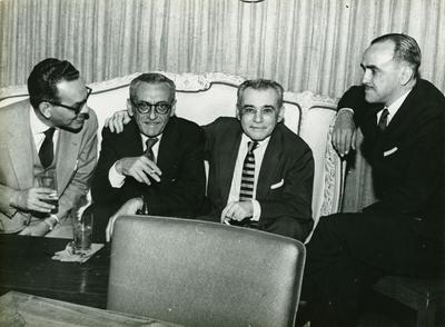 Paulo Gracindo, Ary Barroso, Capiba e Lúcio Rangel