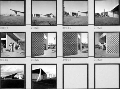 Igrejinha de Nossa Senhora de Fátima. Painel de azulejos de Athos Bulcão