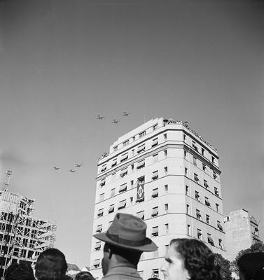 Chegada dos pracinhas da Força Expedicionária Brasileira, vindos da Europa