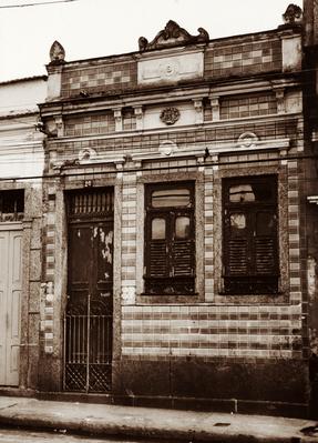 Fachada de casa na rua do Livramento