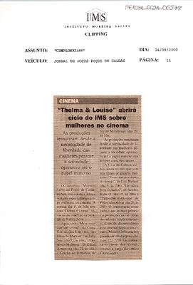 "Thelma e Louise" abrirá ciclo do IMS sobre mulheres no cinema