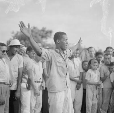Roda de capoeira na Segunda-Feira Gorda da Ribeira