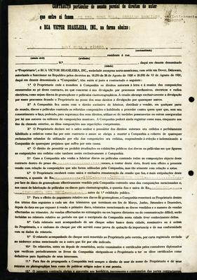 Noel Rosa e Vadico (contrato - frente - reprodução)