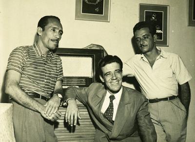 Albertinho Fortuna com João Rosa e Wilson Silva