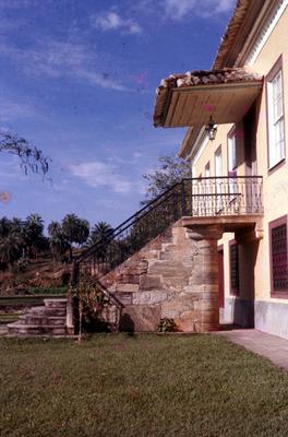 Casa da fazenda do Resgate - lateral da escada