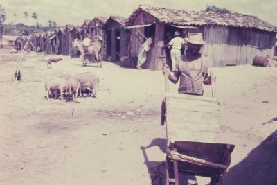 Vila de pescadores no litoral sul, próximo ao Quilombo de Sibaúma