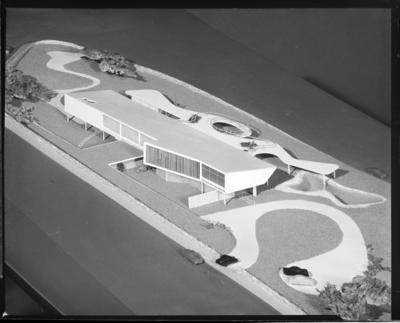 Maquete do arquiteto Oscar Niemeyer