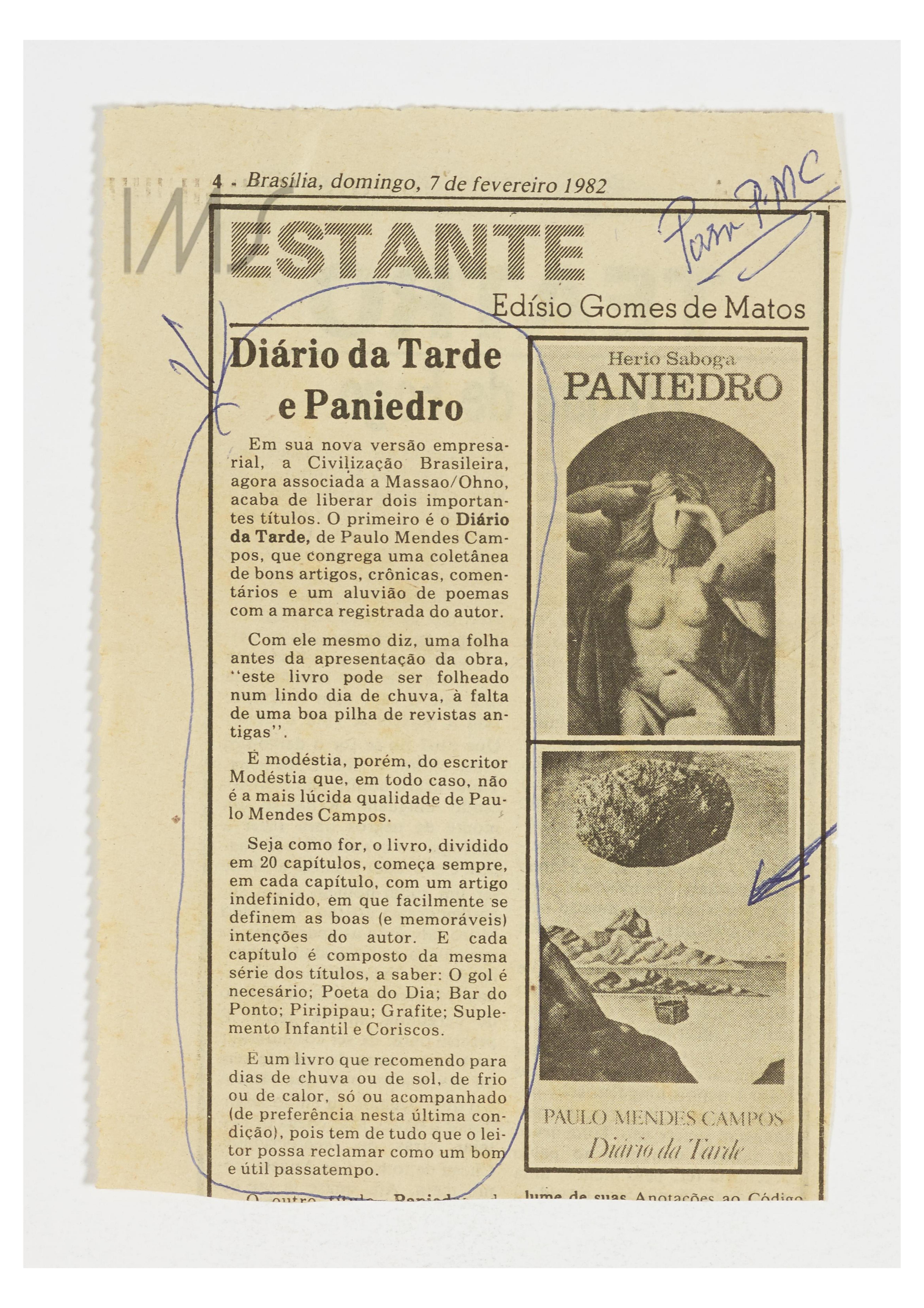 Diário da Tarde e Paniedro