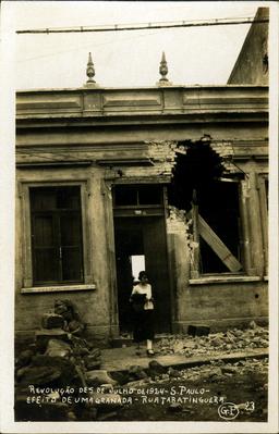 Efeitos da Revolução de 1924 - Efeito de uma granada