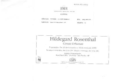 Hildegard Rosenthal: Cenas Urbanas