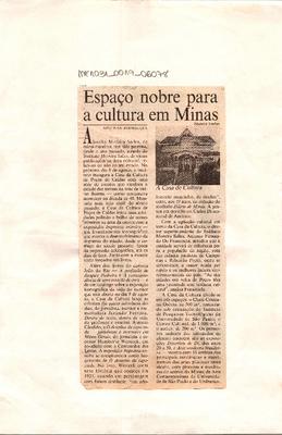 Espaço nobre para a cultura em Minas