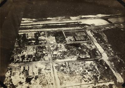 Vista aérea do bairro e da praia de Ipanema