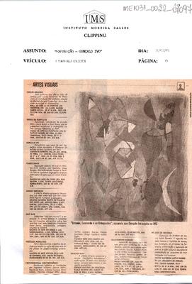 Artes Visuais: Gonçalo Ivo