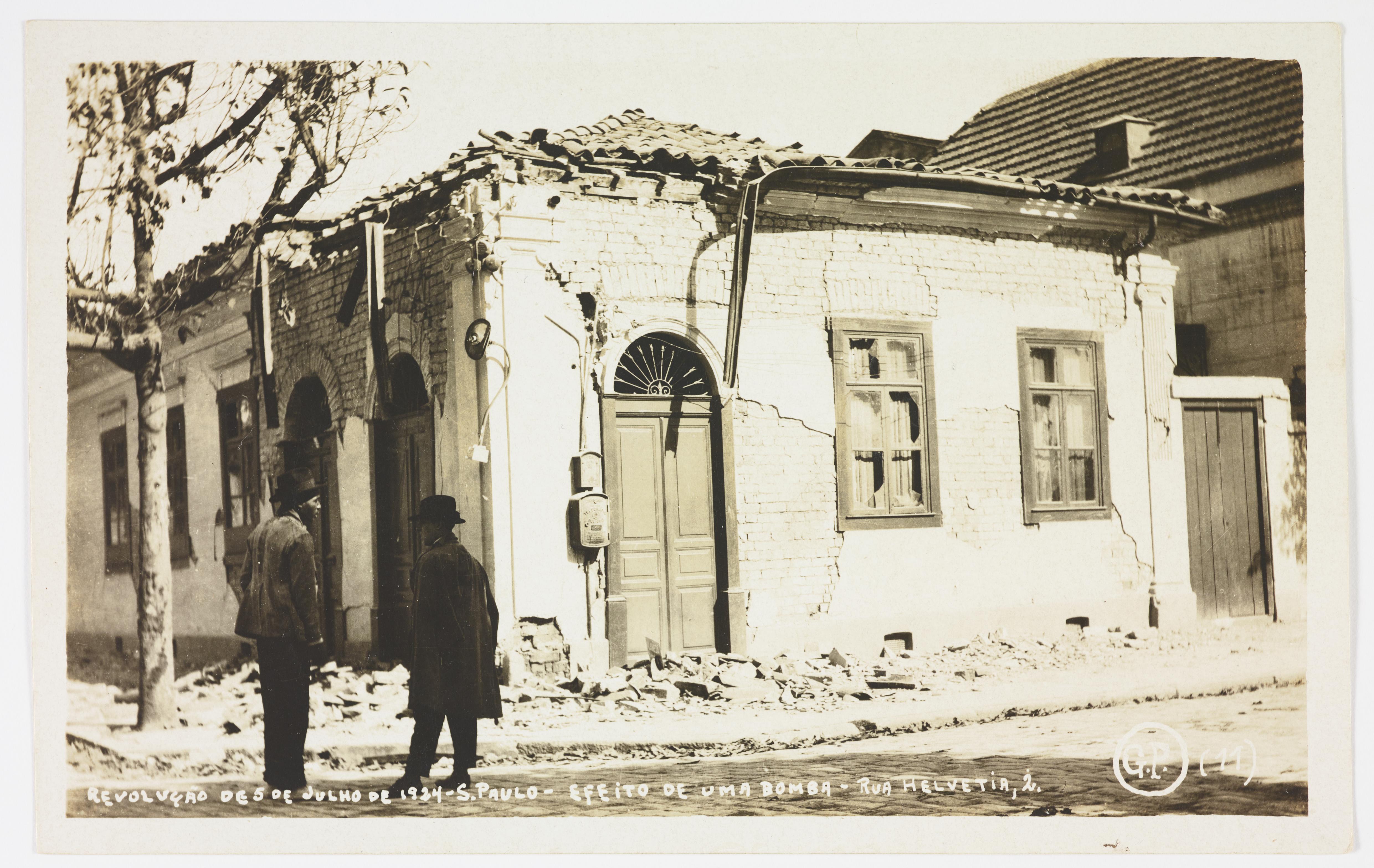 Efeitos da Revolução de 1924 – Efeito de uma bomba