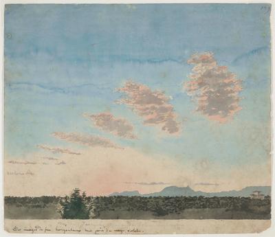 1º estudo. Sol poente