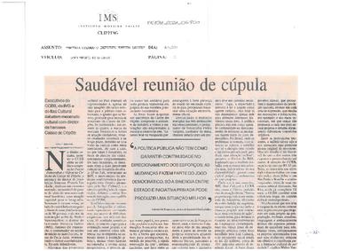 Saudável reunião de cúpula