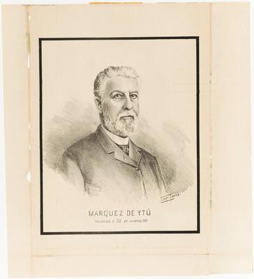 Marquez de Ytú fallecido a 30 de janeiro, 1889