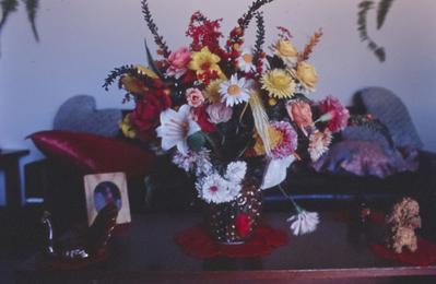 Arranjo de flores decorativas