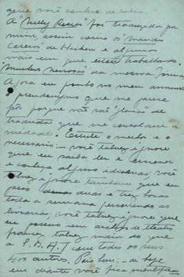 Carta a João Baptista Gonzaga acerca de peças teatrais traduzidas.