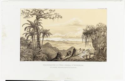 (Visão do cume da Serra da Estrela para a Baía de S. Sebastião [do Rio de Janeiro])