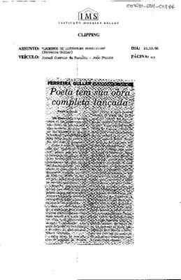 Poeta tem sua obra completa lançada