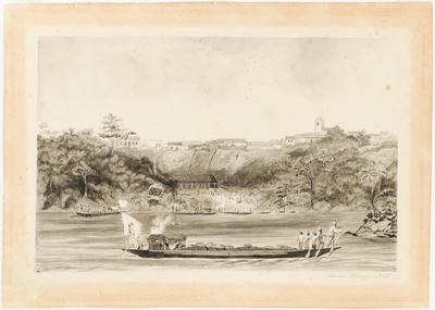 [A partida da Expedição Langsdorff, no Rio Tietê]