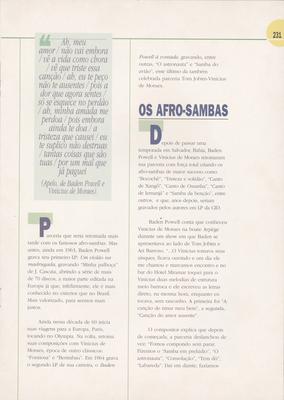 Os grandes mestres da MPB: Baden Powell o mestre do violão