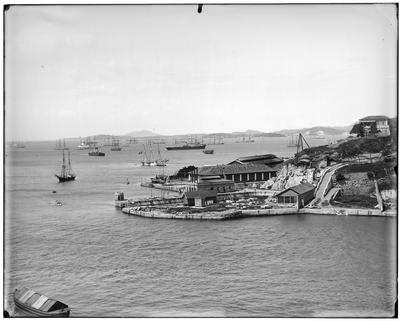 Ilha das Cobras vista do Largo da Prainha
