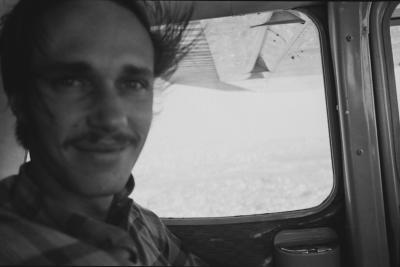 Jorge Bodanzky durante sobrevoo em São Paulo