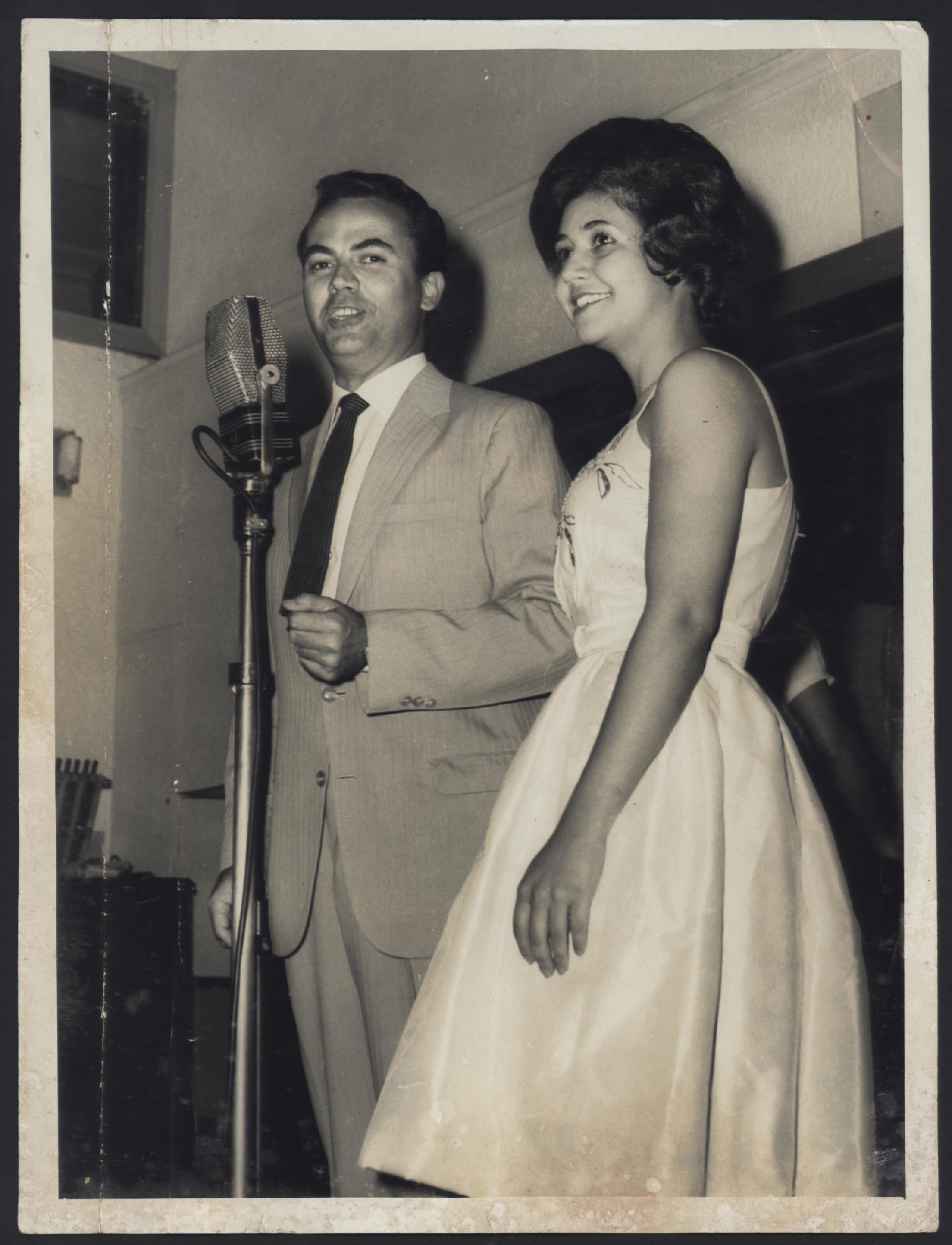 Rinaldo Calheiros e Silvana ao microfone