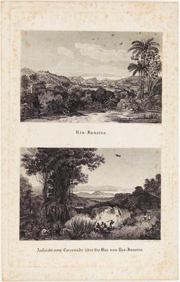 Rio-Janeiro Aussicht vom Corcovado über die Bai von Rio=Janeiro