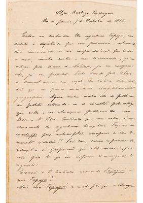 [Carta de Alfredo Moura Pinto a João Barbosa Rodrigues, escrita do Rio de Janeiro, 7 de outubro de 1888]