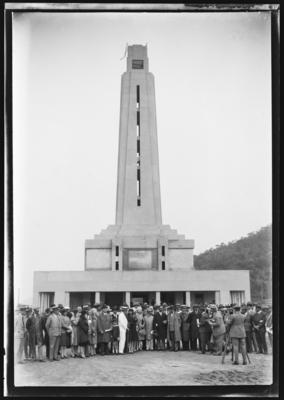 Monumento Rodoviário Belvedere - presença de Washington Luís