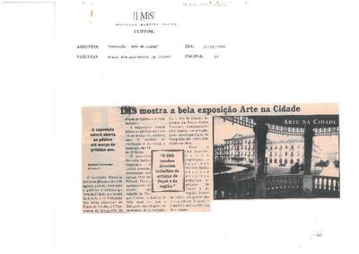 IMS mostra a bela exposição Arte na Cidade