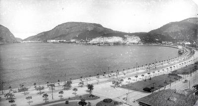 Panorama da Enseada de Botafogo, Morro do Pasmado e Avenida Beira-Mar