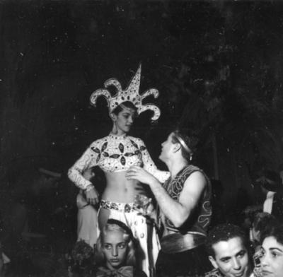 Angelita Martinez no baile de carnaval do Theatro Municipal