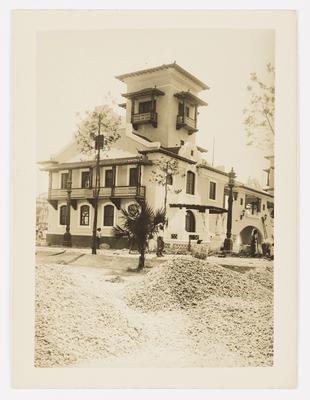 Exposição Internacional de 1922: pavilhões em obras