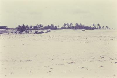 Praia próxima ao quilombo de Sibaúma