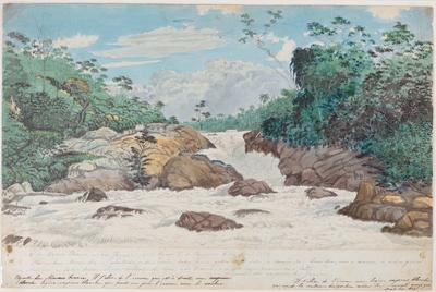 Salto do Macaco Branco, no rio Jaguari, a 4 legoas E. de Campinas