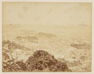 Centro do Rio de Janeiro, Gamboa, Baía de Guanabara e Niterói; a partir do Morro da Providência