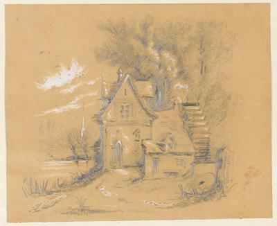 [Paisagem européia com casa]