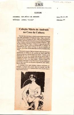 Coleção Mário de Andrade na Casa da Cultura