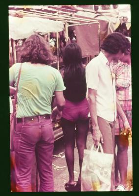 Teste de atriz com Edna de Cássia para o papel de Iracema no filme "Iracema: uma transa amazônica"