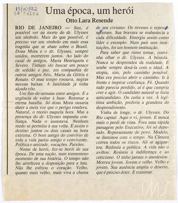 Uma época, um herói